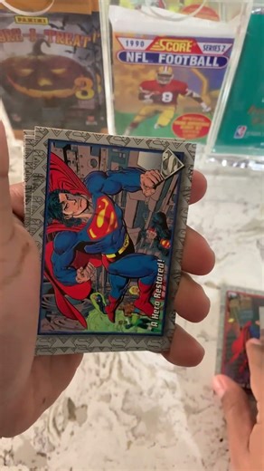 1993 Skybox The Return of Superman Pack Opening. #superman #tradingcards #throwback #packopening
