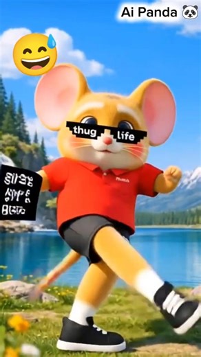 Thug Life Mouse Dance 🐭🔥 | Cute Mouse Attitude 😎 #shorts