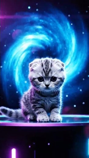 CYBER KITTEN | 8-Second Hyper-Realistic AI Cinematic Loop (4K 60FPS) #Shorts