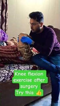 Knee flexion exercise #kneerehab #physiotherapy
