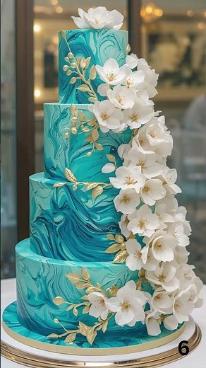 Ultimate Favorite Tropical Beach Cakes. Wedding & Birthday Luxury Works Of Dessert Art. Flowers Gems