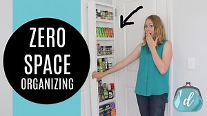 Hidden storage kitchen & bathroom organizing ideas!💛 Perfect for apartments and renters