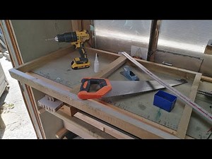 How to make a model railway / railroad base board, quick and simple bench work