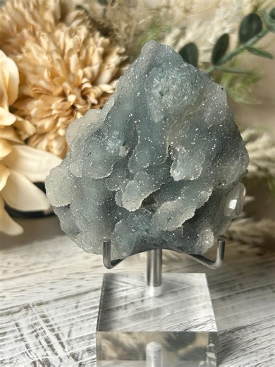 Grey Chalcedony Crystal | Natural Chalcedony Formation | Soft Neutral Stone | Calming Mineral Specimen - Etsy