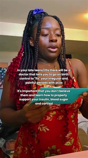 if you’re tired of feeling lost and want personalized 1-1 support to actually lose weight, get your energy back, and restore your cycle the right way comment or dm “𝐂𝐘𝐒𝐓𝐄𝐑” and i’ll send you the next best step for your pcos journey 🩷👇🏾 in your late teens or 20s there will be a doctor who tells you “just go on birth control to fix your irregular and painful periods” and listen… i need you not to fall for that trap like i did 😭 birth control doesn’t fix pcos it pauses symptoms while the 
