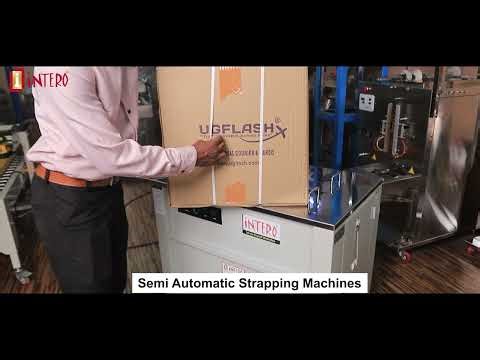Semi Automatic Strapping Machine Demo | Carton Box Packing Easy | Tight & Fast Packaging