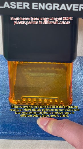 🚀 HDPE Plastic Pallet Logo Engraving — Dual-Beam Laser Hello everyone, let’s take a quick look at the engraving results on HDPE plastic pallets in blue, green, and black using a dual-beam laser engraving machine. Clean logos. No ink. No labels. You get permanent, high-contrast marking for pallet identification and asset tracking. 📩 Want to test your pallets or logo? Contact HeatSign. #HDPEEngraving #PlasticPalletMarking #DualBeamLaser #HeatSign