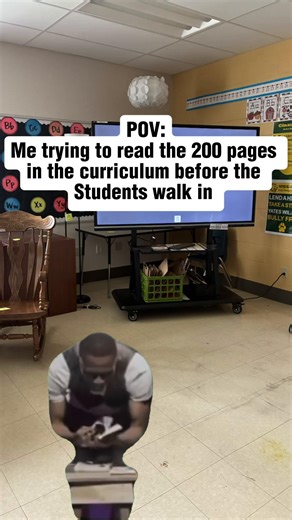 Why are all the days 40 pages long with the expectation to teach it in 30 minutes? #POVTeacher #RelatableTeachers