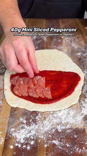 High Protein Pepperoni Calzones! 🍕 #mealprep #highprotein