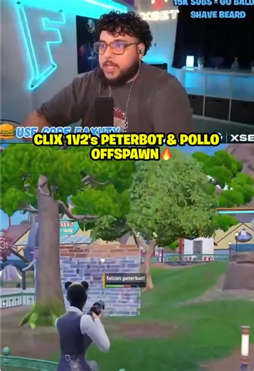 1v2 on Peterbot and Pollo 😈 #fyp #clix #fortnite #peterbot #viral | peter bot