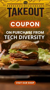 Purchase From Tech Diversity Ltd| and Win TakeOut Coupon| Only 1st 100 customers will get this Offer| Can be redeemed on any TakeOut outlet| | Tech Diversity Ltd