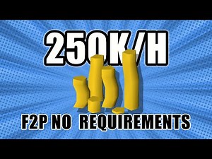 OSRS: How to Make Money in F2P on a New Account?