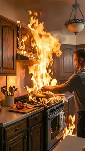 This is Why Water Makes Oil Fires Worse #firetraining #safetytips #shorts
