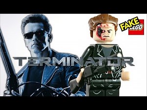 Lego Terminator Arnold Schwarzenegger T-800 Unofficial Custom Minifigure