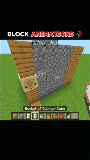 BLOCK ANIMATIONS ? #minecraft #minecraftshorts #gaming