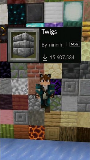 Mod para Tener mas Bloques en Minecraft - Twigs #shorts #minecraft #minecraftmods