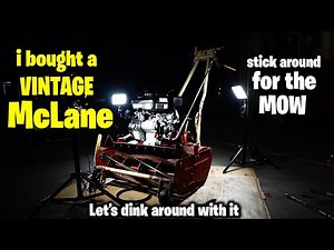 I bought a vintage 20" McLane reel mower let's dink around with it ~ Mow vid at the end!