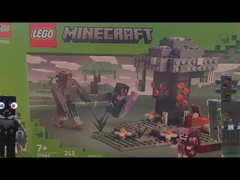 Building the pale garden Minecraft Lego set