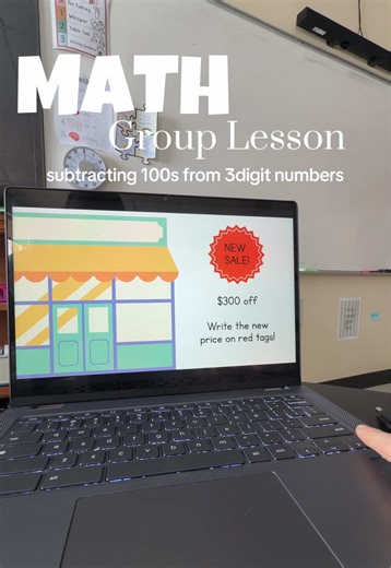 We have some real business owners in grade 3 math class! This was our group lesson today. Students got to practice subtracting 100s to their store inventory. We had 5 different stores. We sold ⛵️🚲🚗✈️🚂