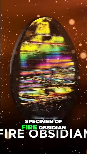 Unveiling Fire Obsidian's Secret: Magnetite Nanocrystals' Colorful Magic #shorts
