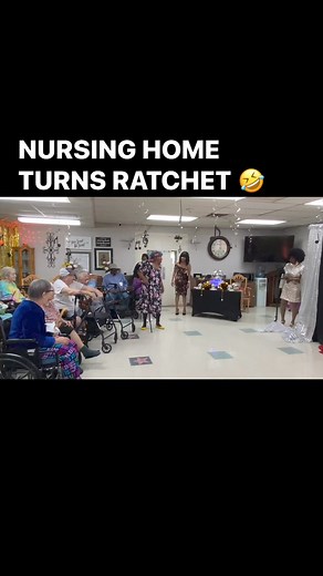 121K views · 87K reactions | 藍藍藍藍藍 IM SCREAMING! NURSING HOME TURNS RATCHET! SOMEBODY COME GET MS CLARA!! #NursingHome #funnyreels #elderlycare #loveyou #loe | LaTonya Morton | Facebook