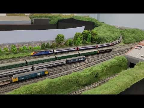 Trains at Victon, Banbury, Towcester and Northampton