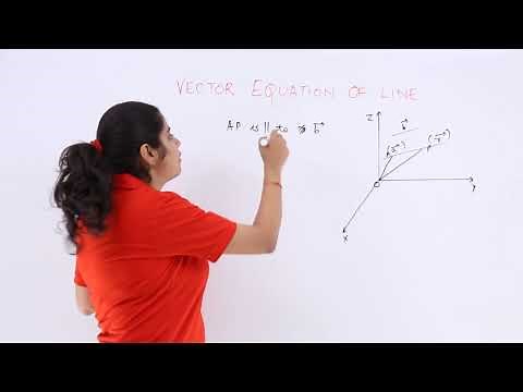 Class 12th – Vector Equation of Line Passing Through 1 Point | Tutorials Point