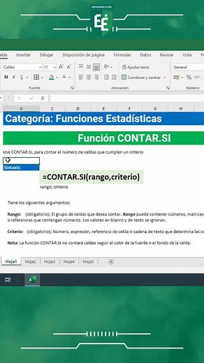 Función CONTAR.SI #especializacionenexcel #aprenderexcel #excelfacil #AprendeExcel #excel365 #excelformulas #ExcelAvanzado #microsoftexcel #excelbasico #exceltips #Excel #CursoExcel #cursoexcelonline #ExcelFunctions