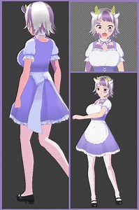 Pre-made Full Body 3D Vroid Vtube Female Purple Cow VRM Model - Vtuber - Vseeface - Vroid Studio - Etsy UK