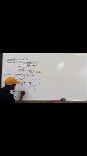 Pulling an Object at an Angle - Newton's Laws