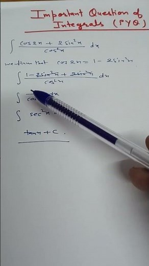 PYQ for Class 12 | Important Questions of Integration #education #maths #class12