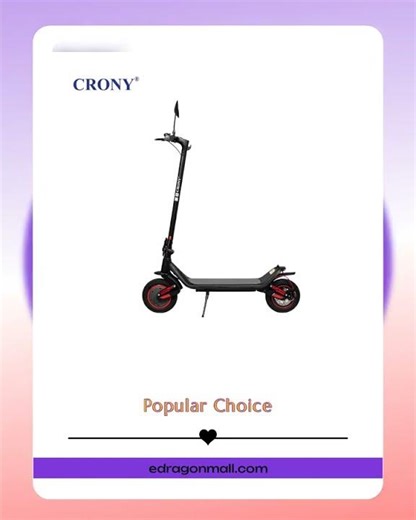 CRONY M365 MAX Dual suspension E-Scooter Foldable Design with APP Connectivity