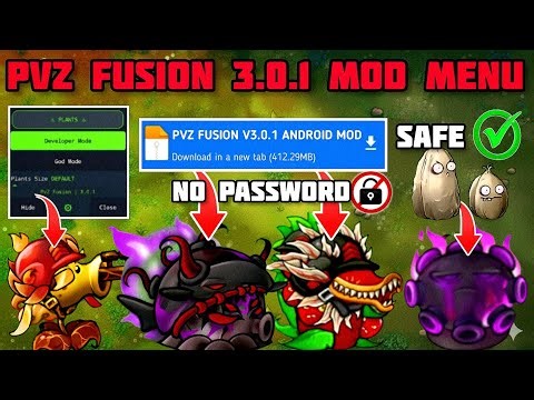 pvz fusion 3.0.1 mod menu‼️