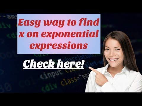 Solve For X On Exponential Expressions #seo