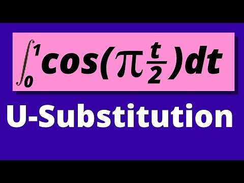 EVALUATE THE DEFINITE INTEGRAL OF cos(pi t/2) | Evaluate the definite integral using u-substitution