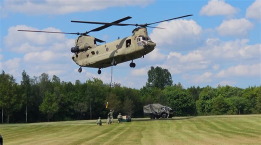 CH47F Chinook helicopter seen at exercise Falcon Spring 2025. | Kuine's Military Photography
