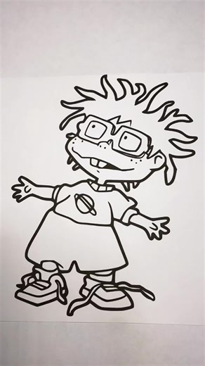 Rugrats Chuckie Coloring Pages for a Satisfying Drawing Experience
