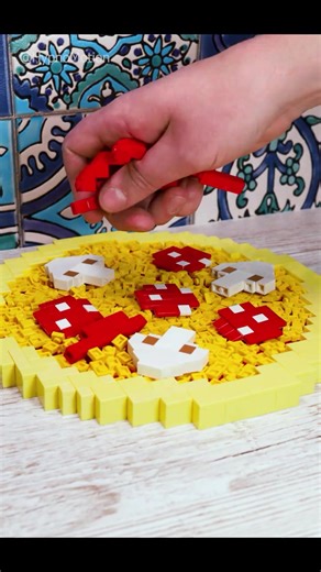 LEGO Pizza in Real Life Stop Motion Cooking