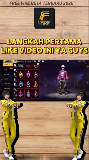 FREE FIRE KIPAS BETA TERBARU 2026#ffbetaterbaru#ffbeta#ffkipas#ffbetaserver#freefireshorts