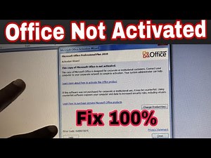 How to Fix Microsoft Office Activation Wizard |This Copy of Microsoft Office is not Activated#2025