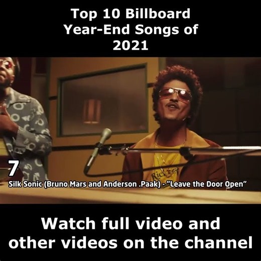 Top 10 Billboard Year-End Songs of 2021