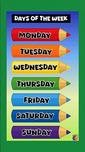 weekdays song || week song #kindergarten #learning