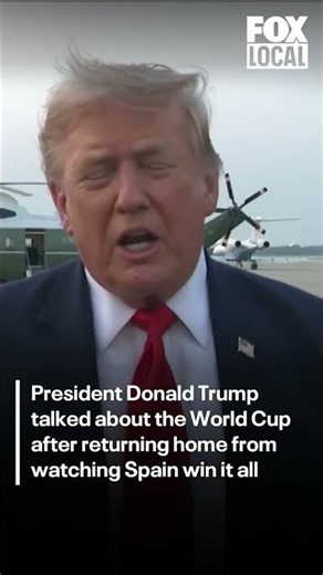 President Trump talks World Cup after the game
