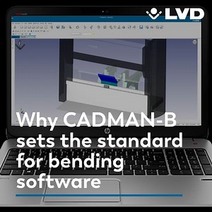 Our CADMAN-B sets the benchmark for CAM bending software. It delivers a 100% accurate flat pattern layout every time. Need to improve your offline bend programming? Learn more https://www.lvdgroup.com/en-us/software/cadman-b #CADMANB #LVD | LVD Group
