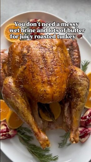 Dry brine roast turkey