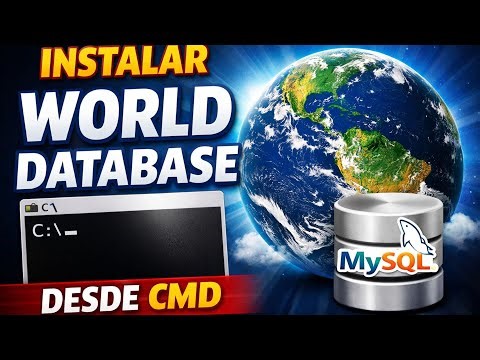Source World sql | Instalar BASE DATOS World desde CMD | Instalar base de datos World para practicar