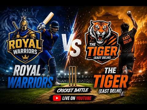 🔴ROYAL WARRIORS Vs The Tiger (East Delhi) Live Match Sarpanch Darghai Ground #rawdycric