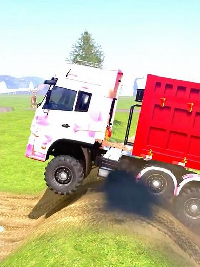 Spintires: MudRunner -SHACMAN DELONG X3000 Towing a Truck on a Snowy Road Ep274