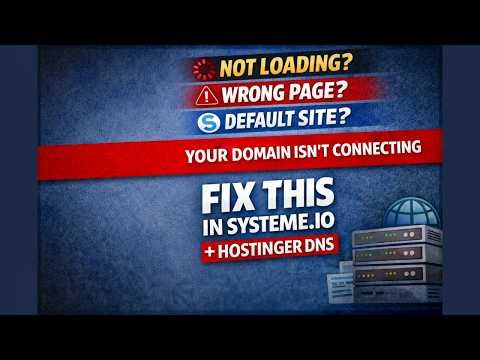 How to Connect Hostinger Domain to Systeme.io (Fix Pending, SSL & Blank Page)