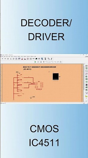 IC 4511 DECODER/DRIVER , #animationvideo,#electroniclab,#experiment,#electronic, #laboratory, #short